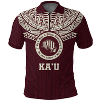 Hawaii Kau High and Pahala Elementary School Pride Polo Shirt LT12 Unisex Red - Polynesian Pride