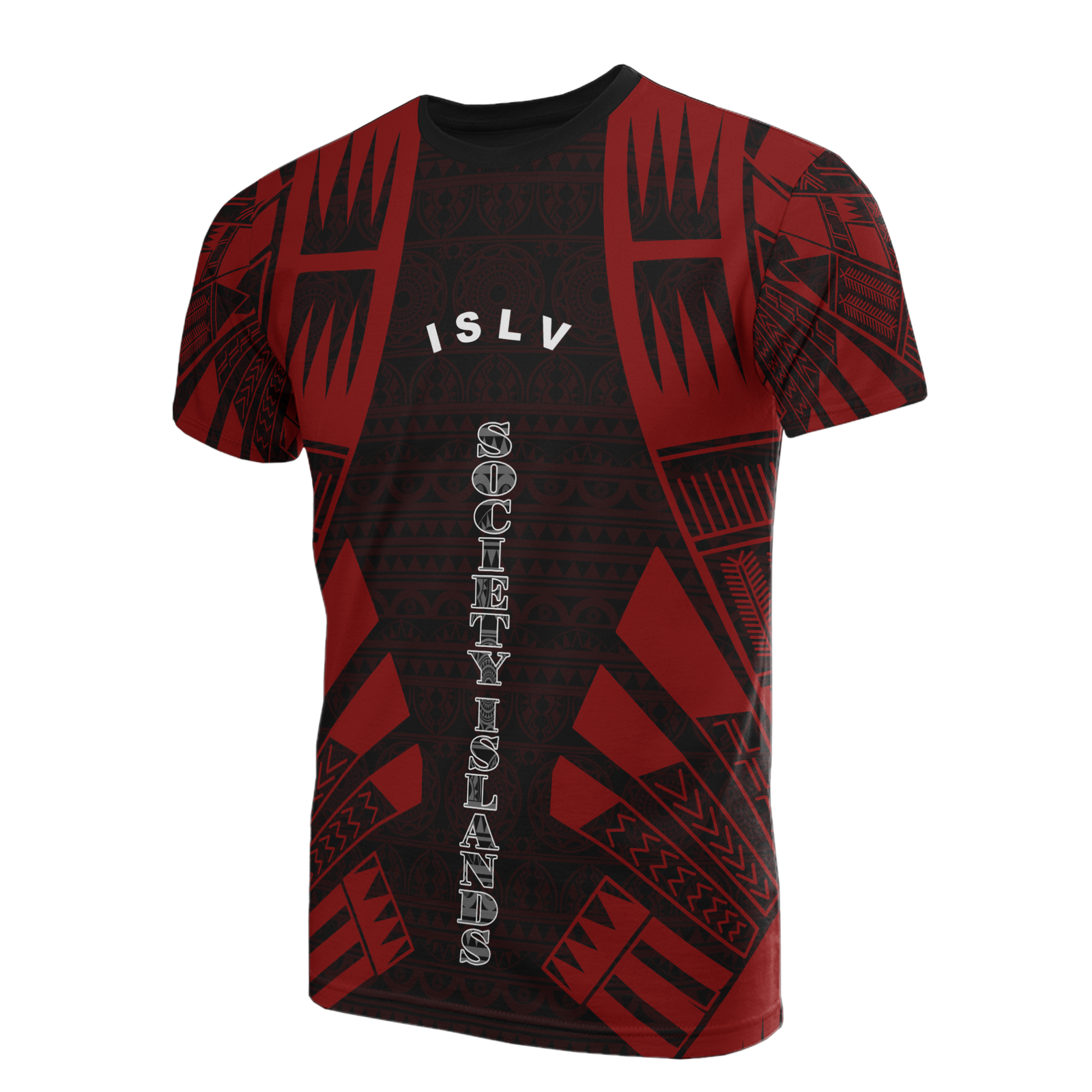 Society Islands T Shirt Society Islands Flag Polynesian Tattoo Red Style Unisex Red - Polynesian Pride