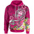 Guam Hoodie Turtle Plumeria (Pink) Unisex Pink - Polynesian Pride