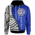 Northern Mariana Islands Custom Hoodie Coat of Arm and Polynesian Patterns Unisex Blue - Polynesian Pride