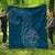 Guam Premium Quilt - Hafa Adai Pattern Style Blue - Polynesian Pride