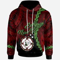 Papua New Guinea East New Britain Province Polynesian Hoodie Tribal Wave Tattoo Unisex Red - Polynesian Pride