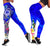 FSM Legging - Turtle Plumeria (Blue) Blue - Polynesian Pride