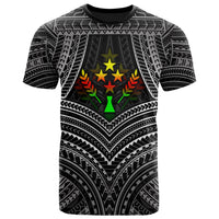 Kosrae Polynesian T shirt Kosrae Flag Reggae Color Unisex Reggae - Polynesian Pride