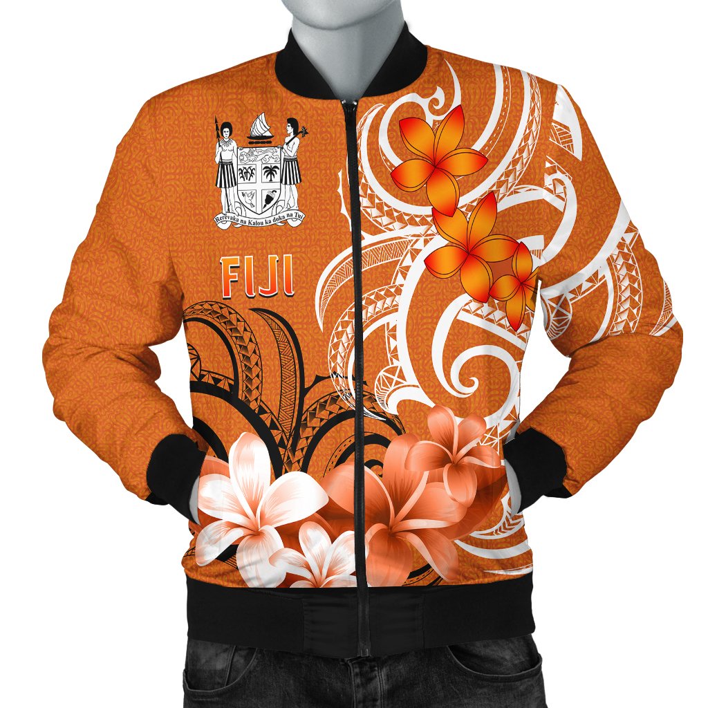 Fiji Men's Bomber Jacket - Fijian Spirit Orange - Polynesian Pride