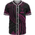 Niue Polynesian Baseball Shirt - Pink Tribal Wave Unisex Pink - Polynesian Pride