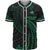 Papua New Guinea Polynesian Baseball Shirt - Green Tribal Wave Unisex Green - Polynesian Pride