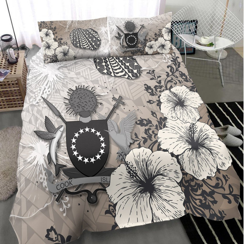 Cook Islans Bedding Set - Vintage Luxury Floral Style - Polynesian Pride