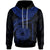 American Samoa Polynesian Hoodie American Samoan Waves (Blue) Unisex Blue - Polynesian Pride