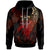 Fiji Polynesian Hoodie Legend Red Version Unisex Black - Polynesian Pride