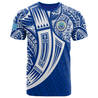 Federated States of Micronesia T Shirt Tribal Tattoo Unisex Blue - Polynesian Pride