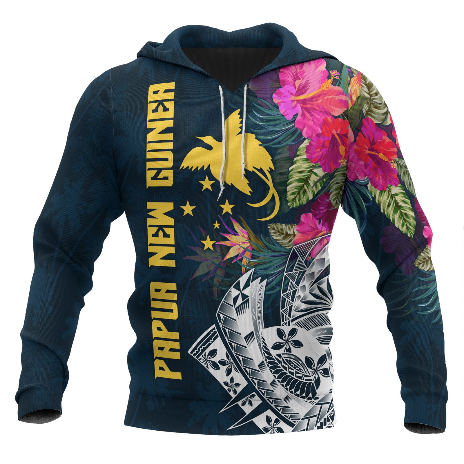 Papua New Guinea Hoodie Summer Vibes Unisex Blue - Polynesian Pride
