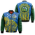 Solomon Islands Independence Anniversary 44th Years Bomber Jacket - LT12 Bomber Jacket Blue - Polynesian Pride