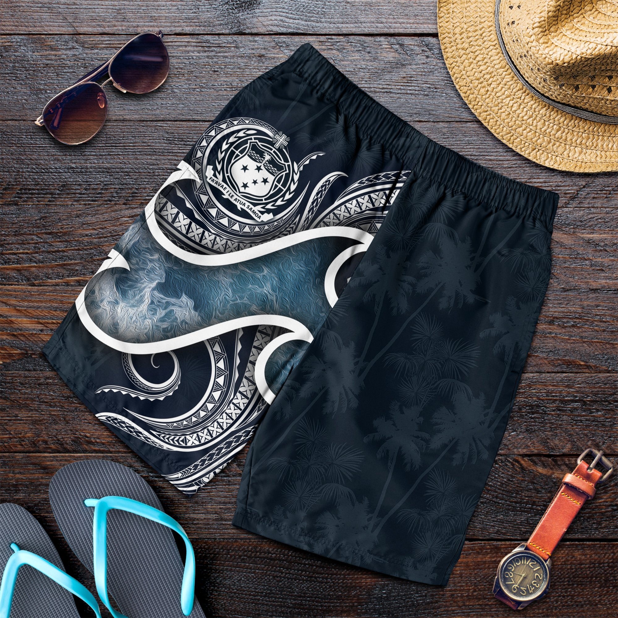 Samoa Polynesian Men's Short - Ocean Style - Polynesian Pride