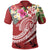 Tonga Polynesian Polo Summer Plumeria (Red) Unisex Red - Polynesian Pride