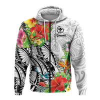 Hawaii Hibiscus Kanaka Polynesia Hoodie LT2 - Polynesian Pride