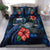 Samoa Polynesian Bedding Set - Blue Turtle Hibiscus Blue - Polynesian Pride