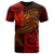 Kosrae Pohnpei T Shirt Red Shark Polynesian Tattoo Unisex Red - Polynesian Pride