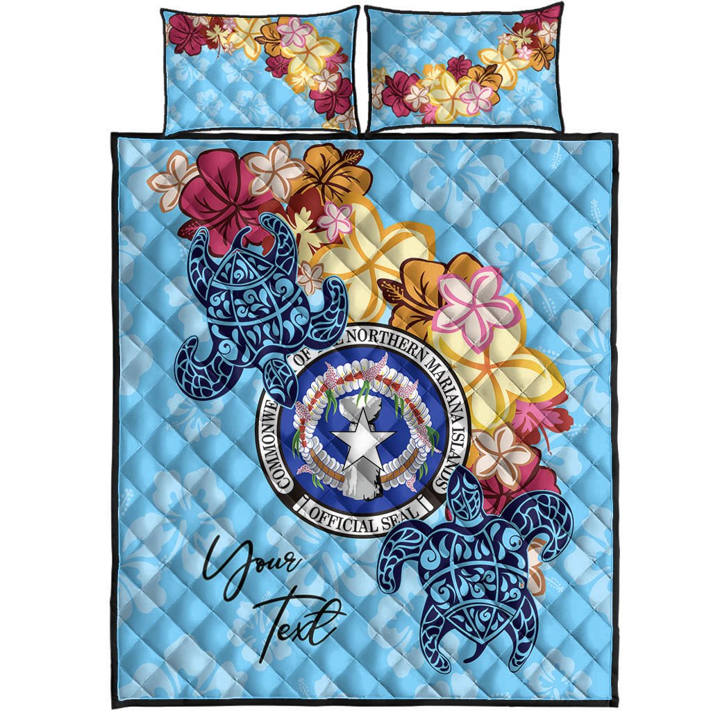 Northern Mariana Islands Custom Personalised Quilt Bed Set - Tropical Style - Polynesian Pride