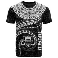 Tuvalu Polynesian T Shirt Tuvaluan Waves (White) Unisex White - Polynesian Pride