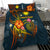 Marshall Islands Polynesian Personalised Bedding Set - Legend of Marshall Islands (Blue) - Polynesian Pride