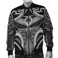 Polynesian FSM Men's Bomber Jacket - Poly Pattern With COA Federated States of Micronesia - Polynesian Pride