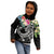 The Philippines Zip up Hoodie Summer Plumeria (Black) - Polynesian Pride