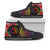 Northern Mariana Islands High Top Shoes - Tropical Hippie Style Unisex Black - Polynesian Pride