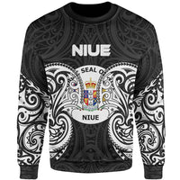 Niue Polynesian Sweater - Spirit Style White Unisex White - Polynesian Pride