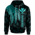 Polynesian Hawaii Kanaka Maoli Hoodie Polynesian Wings (Turquoise) Unisex Turquoise - Polynesian Pride