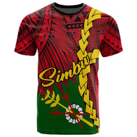 Papua New Guinea Simbu Province Polynesian T Shirt Tribal Wave Tattoo Unisex RED - Polynesian Pride