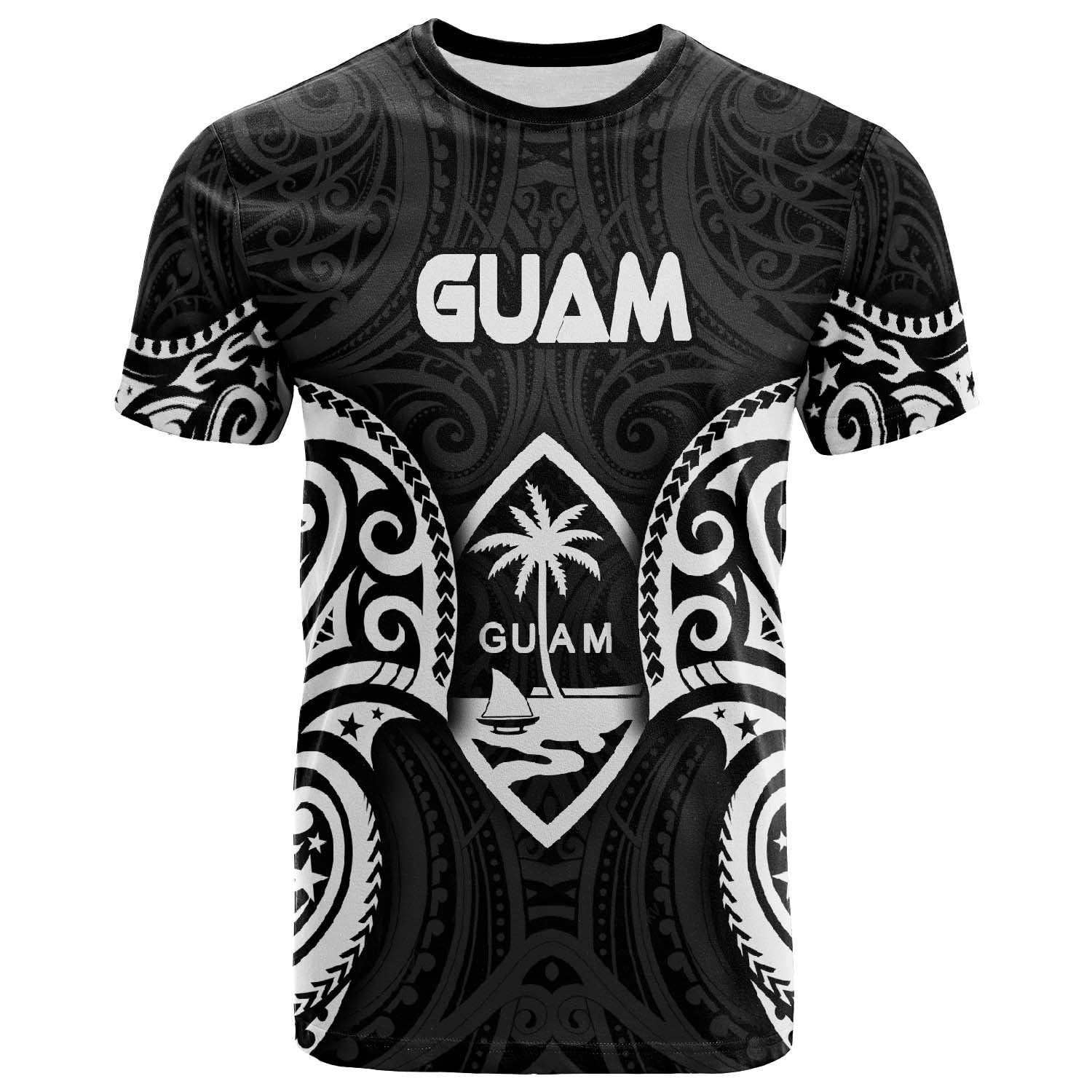 Guam Polynesian T Shirt Guam Spirit White Unisex White - Polynesian Pride