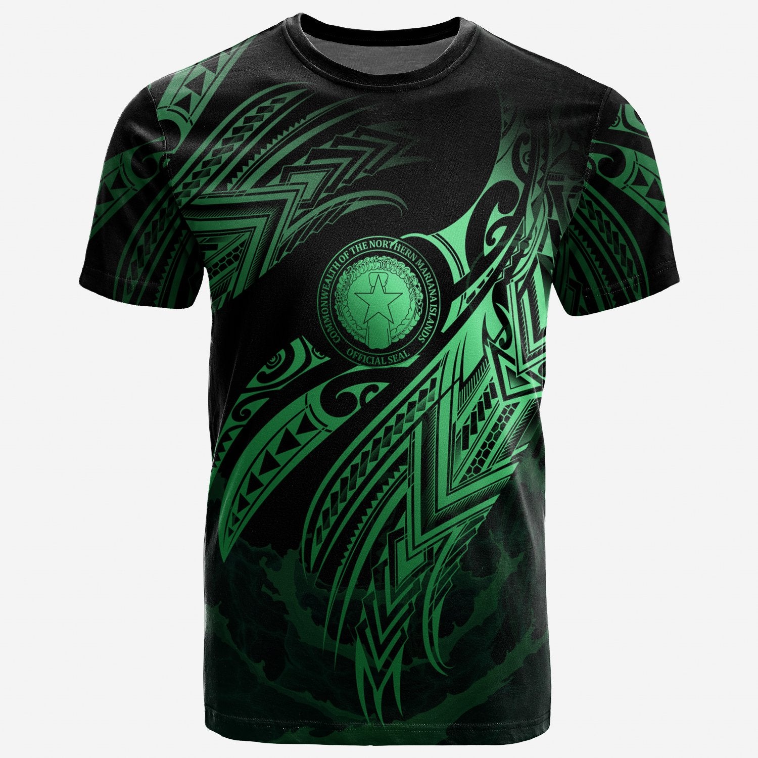 Northern Mariana Islands Polynesian T Shirt Northern Mariana Islands Legend Green Version Unisex Green - Polynesian Pride