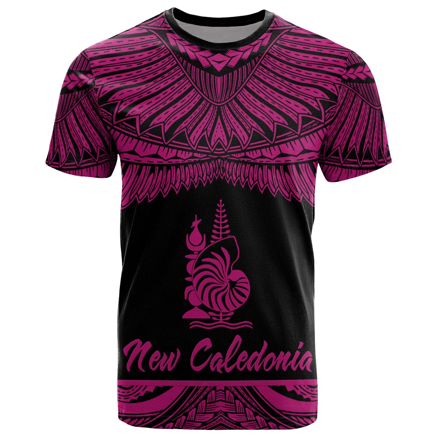 New Caledonia Polynesian T Shirt New Caledonia Pride Pink Version Unisex Pink - Polynesian Pride