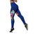 Guam Polynesian Custom Personalised Women's Leggings - Floral With Seal Blue Blue - Polynesian Pride