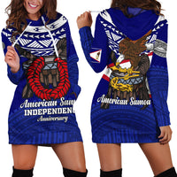 American Samoa Independence Anniversary Pride Hoodie Dress - LT12 Hoodie Dress Blue - Polynesian Pride