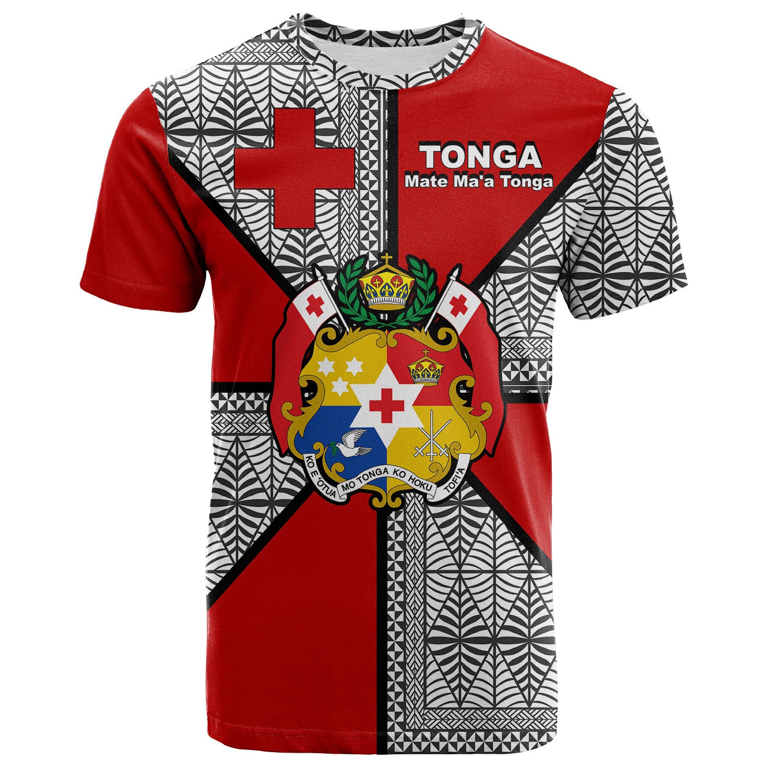 Mate Maa Tonga T Shirt Tongan Patterns LT20 Unisex Green - Polynesian Pride