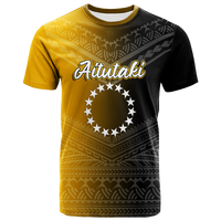 Custom Aitutaki Cook Islands Pride T Shirt LT12 Unisex Black - Polynesian Pride