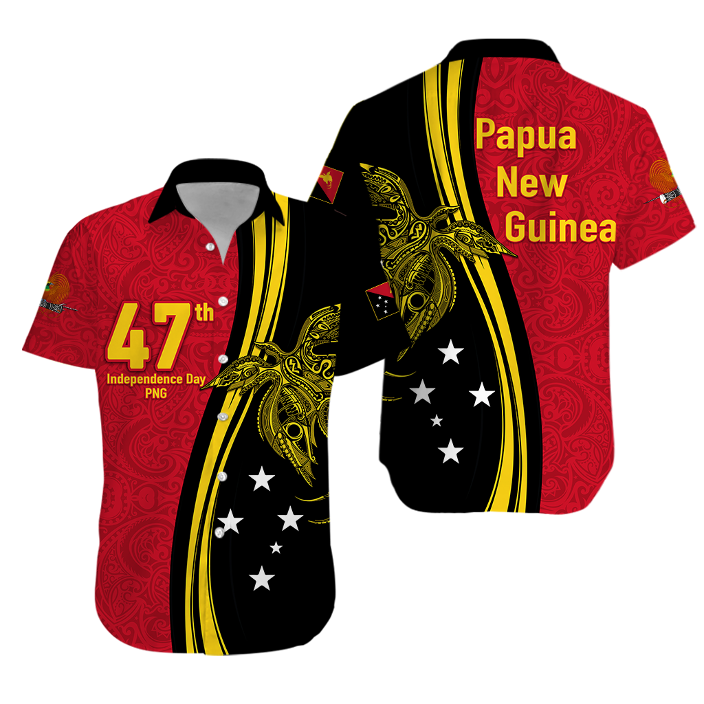 Papua New Guinea Independence Anniversary Polynesian Tribal Hawaiian Shirt - LT12 Unisex Black - Polynesian Pride