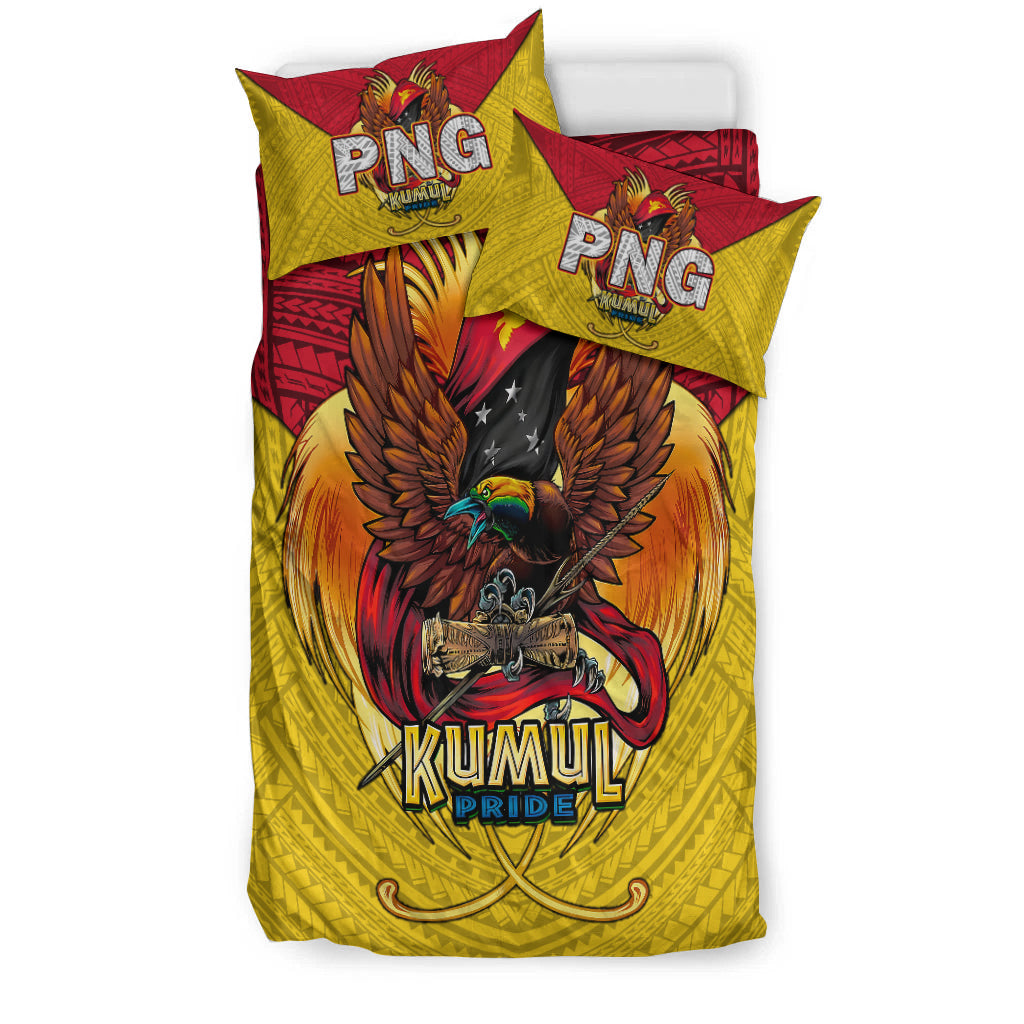 Papua New Guinea Rugby Kumul Pride Bedding Set - LT2 - Polynesian Pride