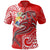 Tonga Polo Shirt Red Shark Polynesian Tattoo Unisex Red - Polynesian Pride