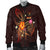 Niue Polynesian Men's Bomber Jacket - Legend of Niue (Red) - Polynesian Pride