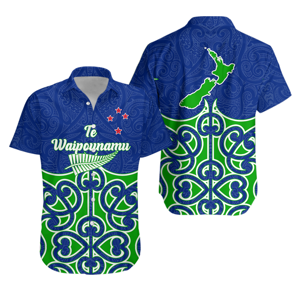 New Zealand South Island (Te Waipounamu) Pride Hawaiian Shirt - LT12 Unisex Blue - Polynesian Pride