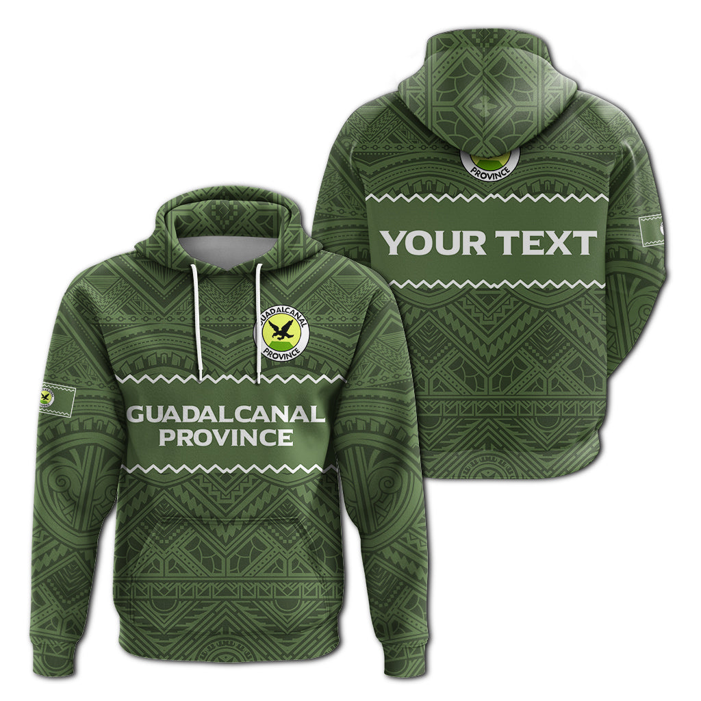 Custom Solomon Islands Guadalcanal Province Hoodie Tribal Pattern LT12 Unisex Green - Polynesian Pride