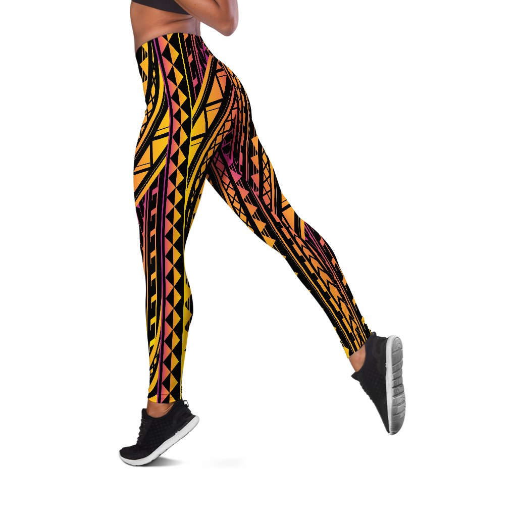 Nauru Leggings - Special Polynesian Ornaments Black - Polynesian Pride