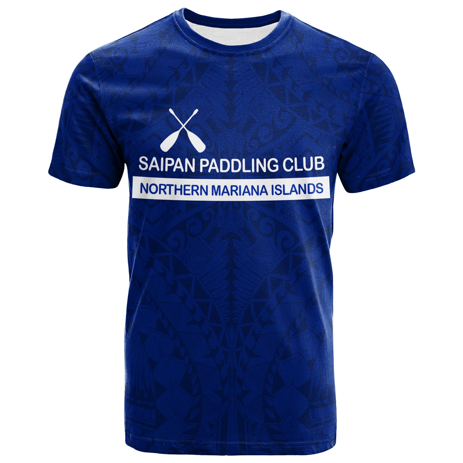 Custom Saipan Paddling Club Spc T Shirt LT12 Unisex Blue - Polynesian Pride