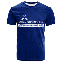 Custom Saipan Paddling Club Spc T Shirt LT12 Unisex Blue - Polynesian Pride