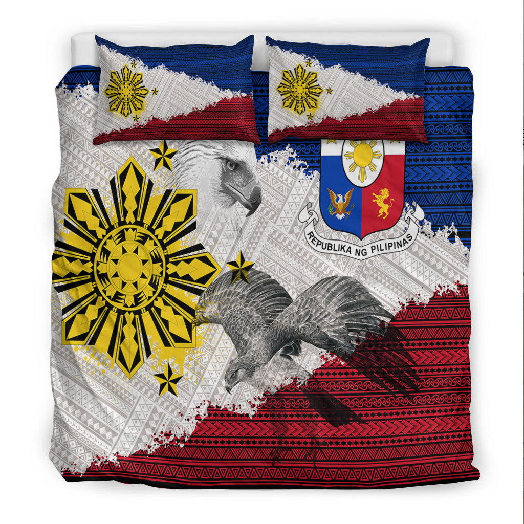 Philippines Filipino Tribal Eagle Bedding Set - LT2 WHITE - Polynesian Pride