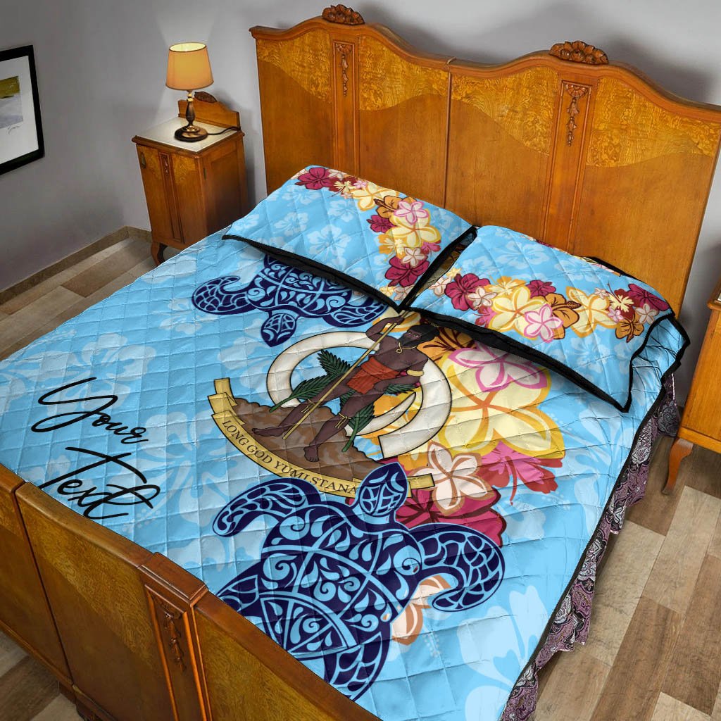 Vanuatu Custom Personalised Quilt Bed Set - Tropical Style - Polynesian Pride