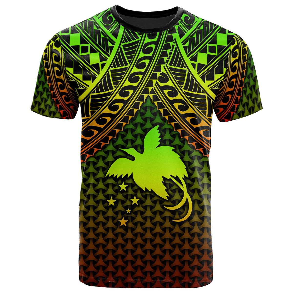 Polynesian Papua New Guinea Custom T Shirt Reggae Vintage Polynesian Patterns Unisex Art - Polynesian Pride
